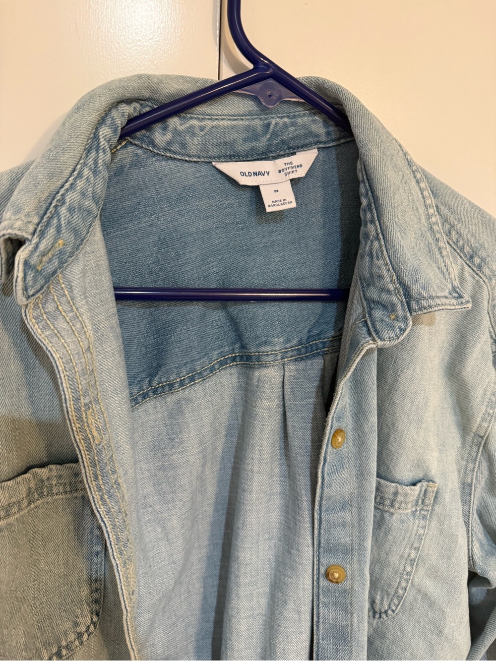 Old Navy Light Blue Denim Shirt Jacket